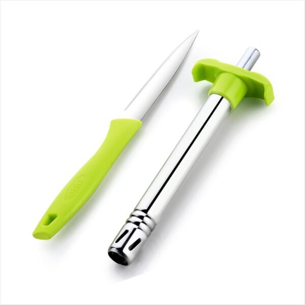 Ganesh Stainless Steel Kitchen Gas Lighter with Free Kitchen Knife for Kitchen Use Restaurants Metal Gas Stove Lighter Regular Size Easy Grip