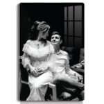 Giftplease Customized Acrylic Photo Wood Frame,Personalized Clear Wall Mount Frameless Rectangular Poster Frame for Anniversary,Birthday,Special Moment(Transparent,18X12 Inches)
