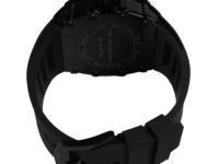 Giordano Analog Watch for Men - Skeleton-Style Dial | Brushed Steel Case with Silicone Strap