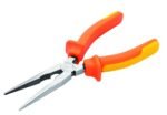Groz 6 inch Long Nose Plier | VDE Compliant | Chrome Vanadium | Shock-proof | Anti-Slip Grip | Versatile | Best for Cutting & Gripping Wires | LNP/CV/6