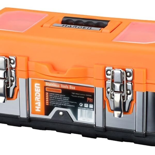 Harden Stainless-Steel and ABS Tool Box - Size 36 x 16 x 16.5 cm - Professional Series 520224