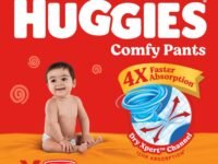 Huggies Comfy Pants Baby Diaper, Medium (M) Size (7-12 Kgs), Pack of 102 (34 Count, Pack of 3)