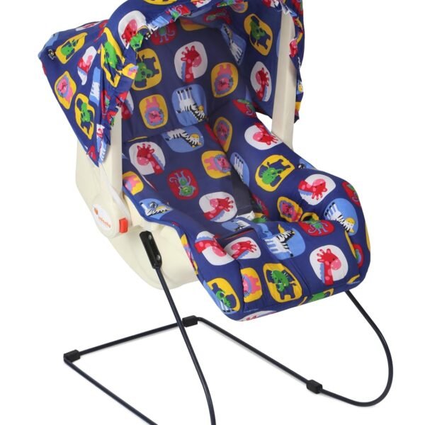 INFANTO Multipurpose 9 in 1 Bouncer | Compatible with Stroller | Rocker | Feeding Chair | Sleeping Carrier | Bath Chair | Mosquito Net | RB38-(Blue)