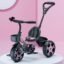 Kidsmate Junior Tricycle for Kids with Parental Control | Cycle for Kids 1-4 Years | Baby Cycle | Bicycle with Storage Basket, Cushion Seat and Seat Belt Carrying Capacity 30 Kgs (Pink)
