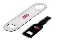 Kitchen Expert - Steel Bottle Opener of 2 Shapes | Set of 2 | Bottle Shape & Long Cap Opener | Bar Tools | Soda Opener | Bottel Accessories