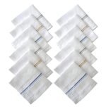 Kuber Industries Cotton Premium Collection Handkerchief|Easy Wash & Premium Cotton Fabric|Size 42 x 42 CM, Pack of 12 (Multicolour)