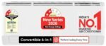 LG Essential Series, 0.8 Ton 2 Star,New star rated, Smart Inverter Split AC (Copper, Convertible 6-in-1 Cooling, Faster Cooling & Energy Saving, HD Filter with AntiVirus Protection, AS-Q11KNVE, White)