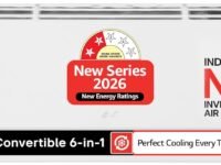 LG Essential Series, 0.8 Ton 2 Star,New star rated, Smart Inverter Split AC (Copper, Convertible 6-in-1 Cooling, Faster Cooling & Energy Saving, HD Filter with AntiVirus Protection, AS-Q11KNVE, White)