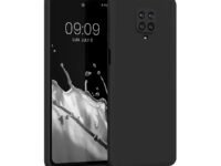LIRAMARK Silicone Soft Back Cover Case for Xiaomi Redmi Note 10 Lite/Redmi Note 9 Pro/Redmi Note 9 Pro Max/Poco M2 Pro (Black)