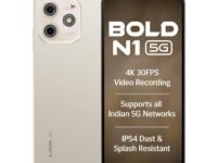 Lava Bold N1 5G (Champagne Gold, 4GB RAM, 64GB Storage) |Bigger 6.75" HD+ Notch Display | Octacore 5G Processor | 13 MP AI Camera |5000 mAh Battery| IP54 Rated Dust & Water Splash Proof