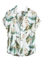 Leriya Fashion Men's Casual Rayon Relaxed Fit Shirt Button Down Summer Shirts for Men | Stylish Printed | Short Sleeve | Trendy (Available in Plus Size)