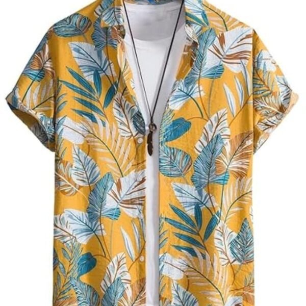 Leriya Fashion Men's Rayon Shirt - Summer Button Down Shirts | Half Sleeve Printed |Formal |Casual Stylish Shirt's for Man