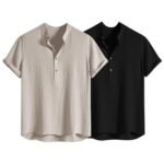 Leriya Fashion Tshirt for Man | T Shirt for Mans | Mens TShirt's | Collarless T- Shirt for Mens | Half Sleeve Tshirt for Men (Available in Plus Sizes) Polycotton, Regular Fit