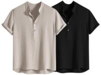 Leriya Fashion Tshirt for Man | T Shirt for Mans | Mens TShirt's | Collarless T- Shirt for Mens | Half Sleeve Tshirt for Men (Available in Plus Sizes) Polycotton, Regular Fit