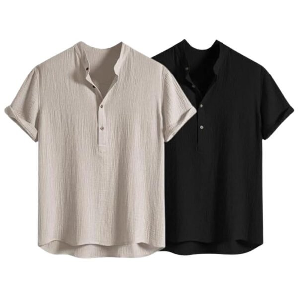 Leriya Fashion Tshirt for Man | T Shirt for Mans | Mens TShirt's | Collarless T- Shirt for Mens | Half Sleeve Tshirt for Men (Available in Plus Sizes) Polycotton, Regular Fit