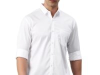 Majestic Man Men's Cotton Slim Fit Solid Casual Shirt