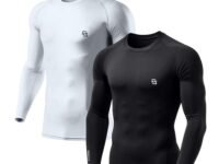 Men's Cool Dry Short Sleeve Compression Shirts, Sports Baselayer T-Shirts Tops, Athletic Workout Shirt