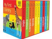 My First Library: Boxset of 10 Board Books for Kids (Pack 1) | Includes ABC, Numbers, Shapes, Colors, Wild Animals, Farm Animals & Pets, Birds, Fruits, Vegetables & Transport | Early Learning Board Books for Babies, Toddlers & Preschoolers | Ages 0-3 Years