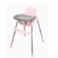 My Giraffe Bobo 3-in-1 Convertible Baby High Chair with Tray & Footrest | Easy-to-Clean Feeding Chair & Toddler Seat, Lightweight & Sturdy (Pink, Up to 20kg)
