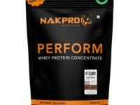 NAKPRO NUTRITION Perform Whey Protein Concentrate | 2kg Coffee | 24g Protein, Trustified Certified