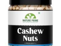 NATURE PRIME 100% Natural&Crunchy Premium Whole Cashews 1 Kg (W320) Nutritious&Delicious Nuts, Premium Kaju Nuts|Gluten Free|Source Of Minerals&Vitamins|Dry Fruits (Jar Pack) (Packing May Differ)
