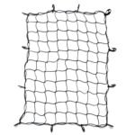 NIKAVI 3’ x 4’ Heavy Duty Bungee Cargo Net Grid Mesh Roof Rack Net with 12 PCS ABS Hooks for Pickup Truck Bed and SUV Roof Travel Luggage Rack