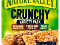 Nature Valley Variety Pack Cereal Bars, 210Gram (2Xcanadian Maple Syrup+1Xoats & Dark Chocolate+2Xoats & Honey Bars)