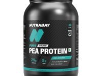 Nutrabay Pure Pea Protein Isolate - 25.3g Protein, 5g BCAA, Designed for Meal Supplementation, Easy to Digest Plant Protein for Muscle Growth & Recovery - 1 Kg Unflavoured, 30 Servings
