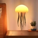 One94Store Jellyfish LED Night Light Lamp | Color Changing Baby Room Decor Lamp for Kids, Girls, Boys & Ocean Lovers | Aesthetic Ambient Light with Hanging Base – Jellyfish Design
