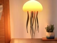 One94Store Jellyfish LED Night Light Lamp | Color Changing Baby Room Decor Lamp for Kids, Girls, Boys & Ocean Lovers | Aesthetic Ambient Light with Hanging Base – Jellyfish Design