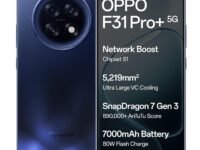 Oppo F31 Pro+ 5G (Gemstone Blue, 12GB RAM, 256GB Storage)