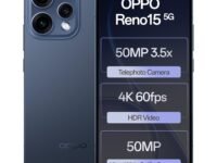 Oppo Reno15 5G (Twilight Blue, 8GB RAM, 256GB Storage) with No Cost EMI/Additional Exchange Offers