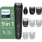 Philips India's No.1 Men's Trimmer | Single stroke beard trimming | 9-in-1 All in One Grooming Kit- Face, Hair & Body| Ear/Nose Trimmer attachment | Intimate Comb | 5yrs* warranty | MG3927