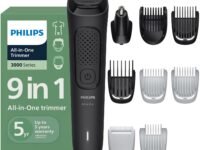 Philips India's No.1 Men's Trimmer | Single stroke beard trimming | 9-in-1 All in One Grooming Kit- Face, Hair & Body| Ear/Nose Trimmer attachment | Intimate Comb | 5yrs* warranty | MG3927