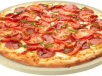 Pizza Stone for Oven, Grill, BBQ- Round Pizza Baking Stone- 12" Pan for Perfect Crispy Crust