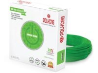 Polycab Eco-Friendly Greenwire PVC Insulated Copper Cable for Domestic & Industrial Connections Electric Wire (GREEN, 90m, 6sqmm)