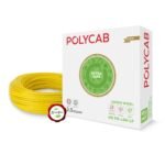 Polycab Green Wire+ 90M coil |1 SQ MM|Heat resistant upto 900 C | Low smoke | Low toxic fumes | GreenPro certified | 99.97% high purity copper | Rodent protection | Eco friendly (Yellow)