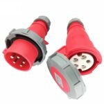Power Industrial IP 67 Plugs, wall socket and mobile socket (32-5 socket and plug)