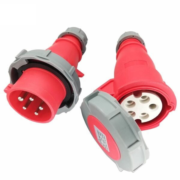 Power Industrial IP 67 Plugs, wall socket and mobile socket (32-5 socket and plug)