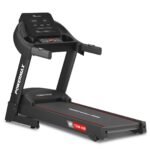 PowerMax Fitness TDM-96B 4HP DC Treadmill for Home | 110KG Max User Running Machine | 14km/hr Top Speed, 4-Level Manual Incline | Bluetooth for app, Speaker, Mp3 | Foldable Cardio Machine, LED Display