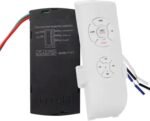 Quick Sense (QS-RF02):Smart Universal Wireless Ceiling Fan and Light Controller Kit Remote Adjust Speed Light Remote Control Switch for 1 Lights and 1 Fan