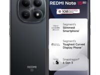 REDMI Note 15 5G (Black, 8GB RAM 256GB Storage) | 108MP OIS Camera | Snapdragon 6 Gen 3 | 17.2cm Tough Curved AMOLED Screen | Segment's Slimmest Phone | 5520mAh Battery | 45W Fast Charging