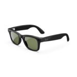 Ray-Ban Meta (Gen 1), Wayfarer, Shiny Black | Smart AI Glasses for Men, Women. 12 MP Ultra-Wide Camera, Open-Ear Speakers for Audio, Video Recording and Bluetooth. Green Lenses. Wearable Tech.