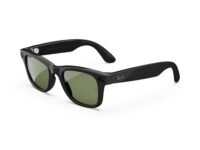 Ray-Ban Meta (Gen 1), Wayfarer, Shiny Black | Smart AI Glasses for Men, Women. 12 MP Ultra-Wide Camera, Open-Ear Speakers for Audio, Video Recording and Bluetooth. Green Lenses. Wearable Tech.