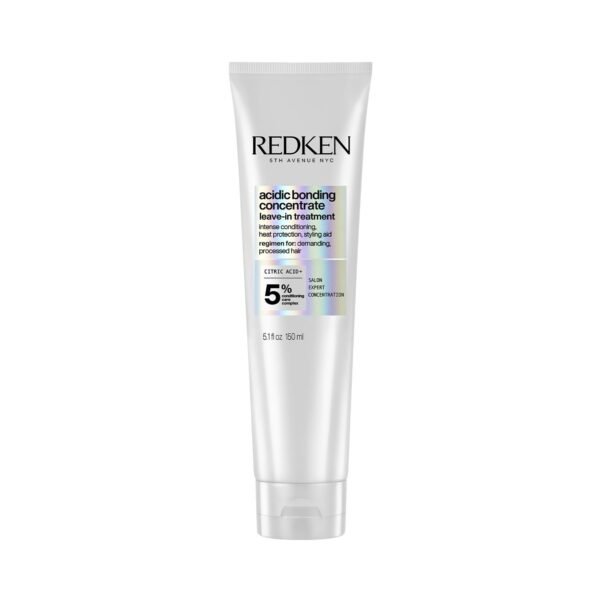 Redken Acidic Bonding Concentrate Leave In Conditioner With Citric Acid, 150 ml | Professional Bond Repair Treatment & Heat Protectant For Dry, Damaged, Coloured and Frizzy Hair | For Men & Women