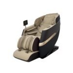 RoboTouch MaxVibe Full Body Massage Chair with Zero Gravity, Shiatsu, Heat Therapy, Air Compression, Foot Roller & Bluetooth Speaker – Luxury Recliner for Home & Office Relaxation (Beige)