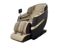 RoboTouch MaxVibe Full Body Massage Chair with Zero Gravity, Shiatsu, Heat Therapy, Air Compression, Foot Roller & Bluetooth Speaker – Luxury Recliner for Home & Office Relaxation (Beige)