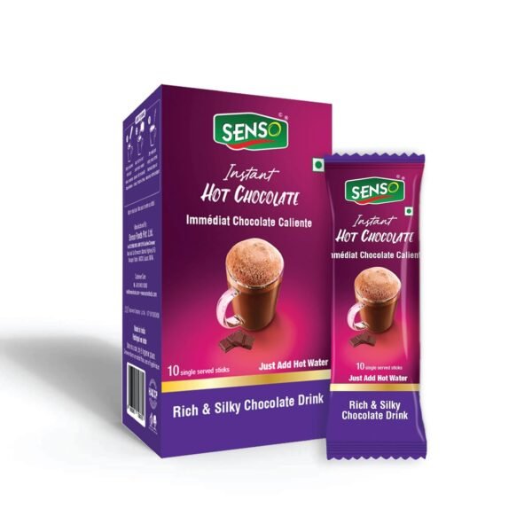SENSO Instant Smooth Hot Chocolate Drink Premix (6 Sachets Of 25 Gm Each), Low Fat