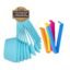 SUNAM Combo Measuring Cups and Spoons Set with 6 pcs Bag Seal Clips for Kitchen Use 12 Pcs Cake Baking Plastic Teaspoon Tablespoon Cooking Accessories