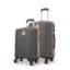 Safari Thorium Royale 8 Wheels Spinner Set of 2 Trolley Bags Hard Case Polycarbonate Luggage,TSA Lock,Wet Pouch Organized Interior,Suitcase for Travel,Trolley Bags for International Travel,Gun Metal